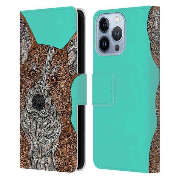 Valentina Dogs Corgi Leather Book Wallet Case Cover For Apple iPhone 13 Pro