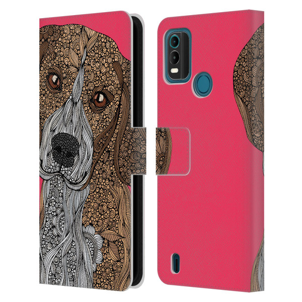 Valentina Dogs Beagle Leather Book Wallet Case Cover For Nokia G11 Plus