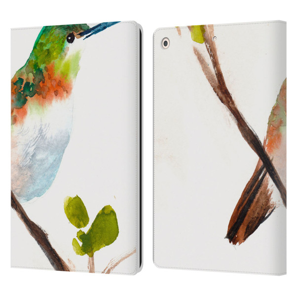 Mai Autumn Birds Hummingbird Leather Book Wallet Case Cover For Apple iPad 10.2 2019/2020/2021