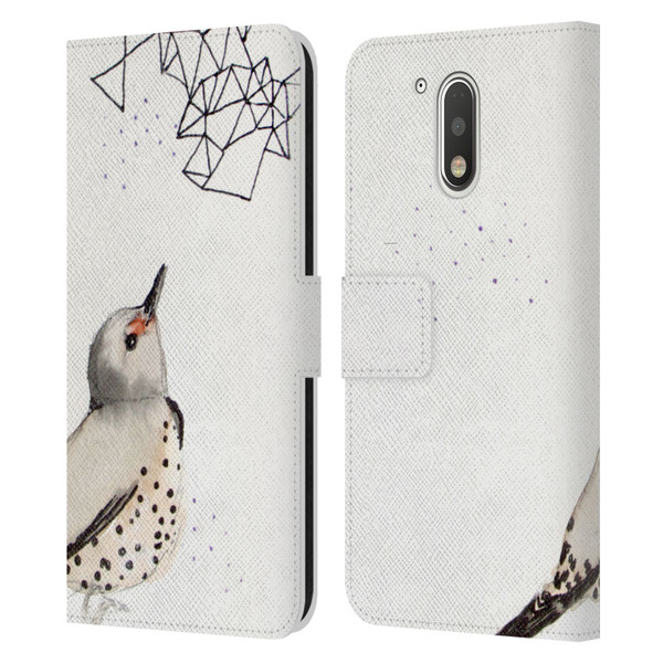 Mai Autumn Birds Northern Flicker Leather Book Wallet Case Cover For Motorola Moto G41