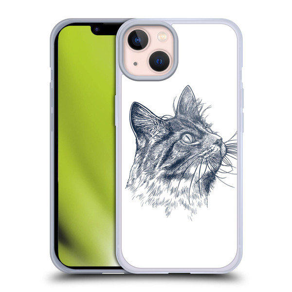Rachel Caldwell Animals 3 Cat Soft Gel Case for Apple iPhone 13