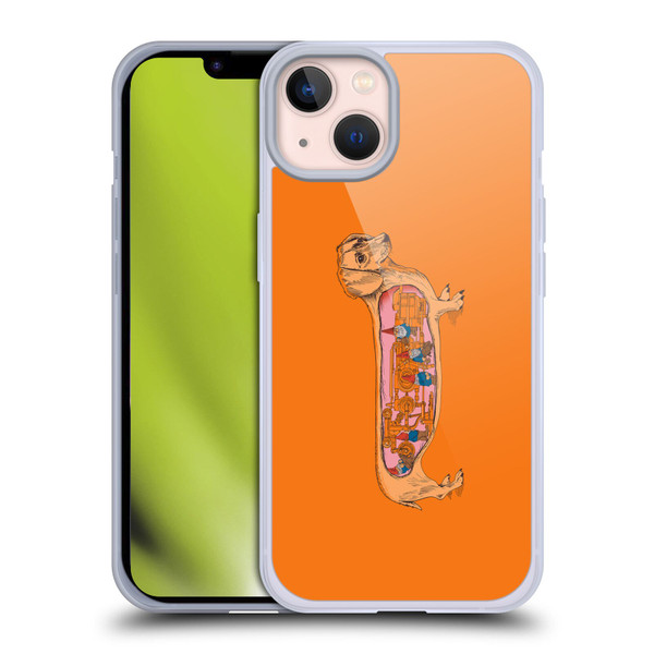 Rachel Caldwell Animals 3 Dachshund Soft Gel Case for Apple iPhone 13