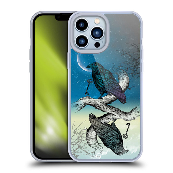 Rachel Caldwell Animals 3 Raven Soft Gel Case for Apple iPhone 13 Pro Max