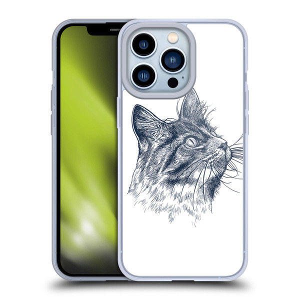 Rachel Caldwell Animals 3 Cat Soft Gel Case for Apple iPhone 13 Pro