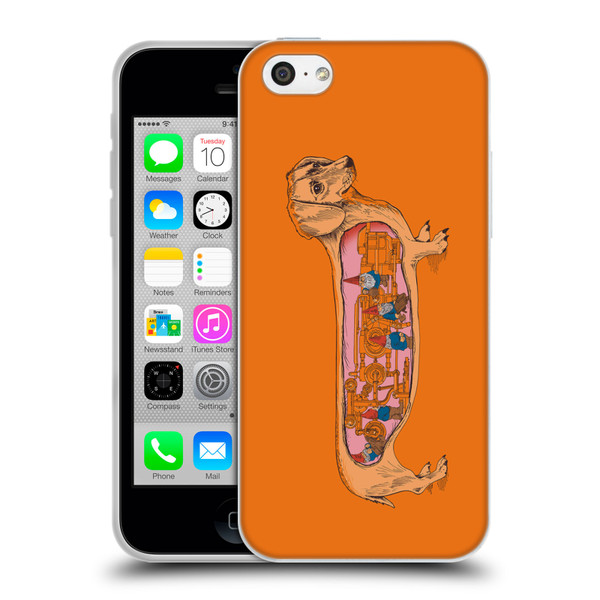 Rachel Caldwell Animals 3 Dachshund Soft Gel Case for Apple iPhone 5c