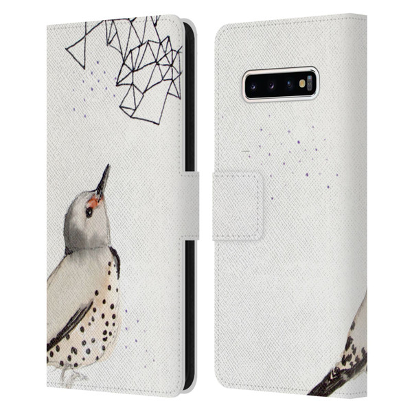 Mai Autumn Birds Northern Flicker Leather Book Wallet Case Cover For Samsung Galaxy S10+ / S10 Plus