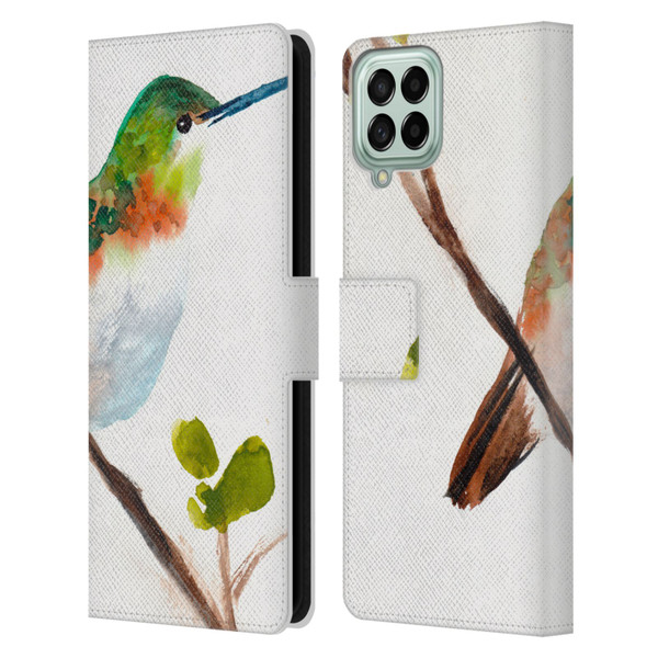 Mai Autumn Birds Hummingbird Leather Book Wallet Case Cover For Samsung Galaxy M33 (2022)