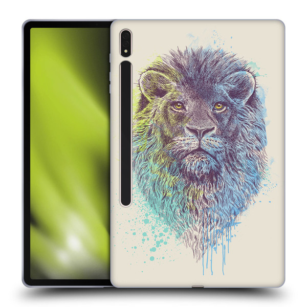 Rachel Caldwell Animals 3 Lion Soft Gel Case for Samsung Galaxy Tab S8 Plus