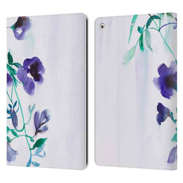 Mai Autumn Floral Blooms Moon Drops Leather Book Wallet Case Cover For Apple iPad 10.2 2019/2020/2021