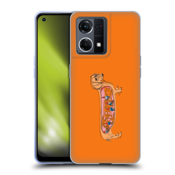 Rachel Caldwell Animals 3 Dachshund Soft Gel Case for OPPO Reno8 4G