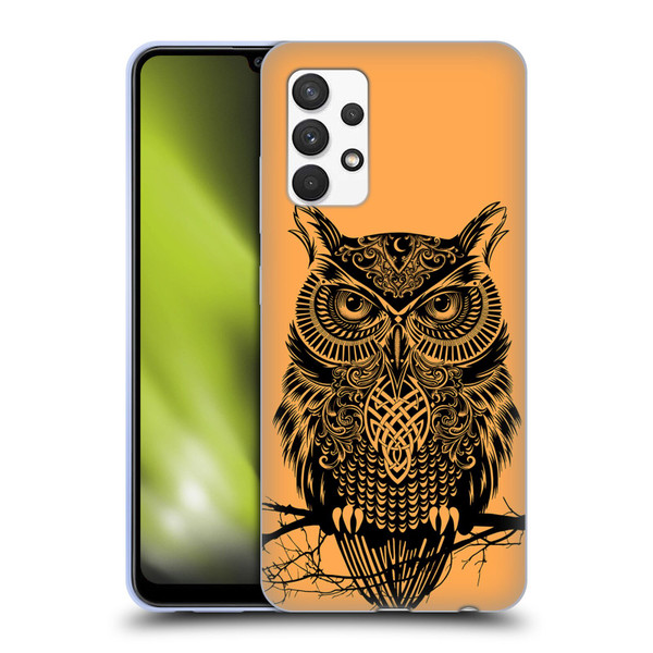 Rachel Caldwell Animals 3 Owl 2 Soft Gel Case for Samsung Galaxy A32 (2021)