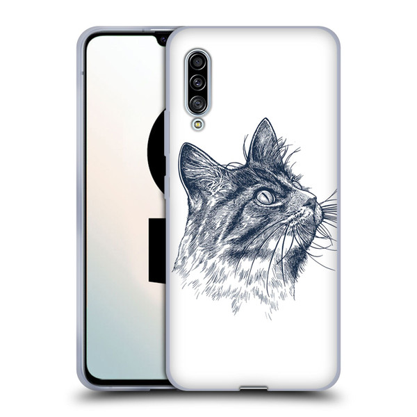 Rachel Caldwell Animals 3 Cat Soft Gel Case for Samsung Galaxy A90 5G (2019)