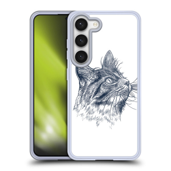 Rachel Caldwell Animals 3 Cat Soft Gel Case for Samsung Galaxy S23 5G