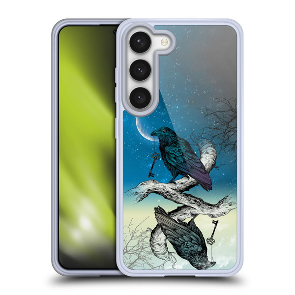 Rachel Caldwell Animals 3 Raven Soft Gel Case for Samsung Galaxy S23 5G