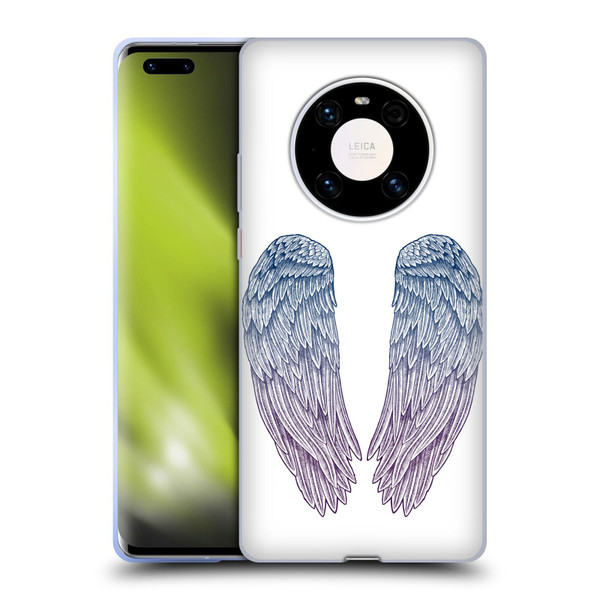 Rachel Caldwell Illustrations Angel Wings Soft Gel Case for Huawei Mate 40 Pro 5G