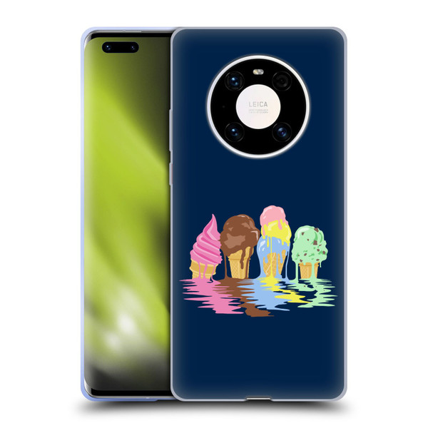 Rachel Caldwell Illustrations Ice Cream River Soft Gel Case for Huawei Mate 40 Pro 5G