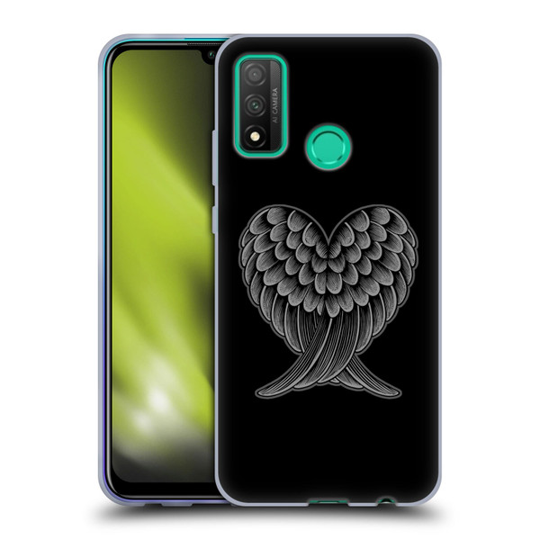 Rachel Caldwell Illustrations Heart Wings Soft Gel Case for Huawei P Smart (2020)