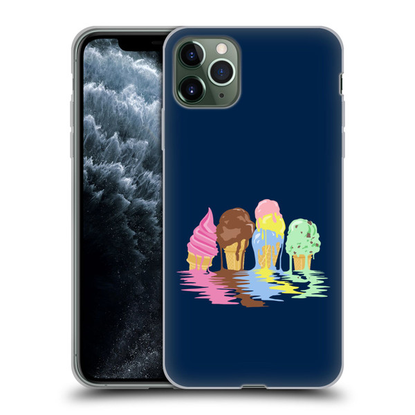 Rachel Caldwell Illustrations Ice Cream River Soft Gel Case for Apple iPhone 11 Pro Max