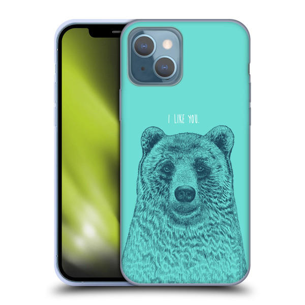 Rachel Caldwell Illustrations Bear Root Soft Gel Case for Apple iPhone 13