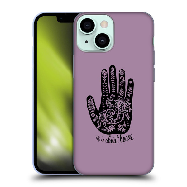 Rachel Caldwell Illustrations About Love Soft Gel Case for Apple iPhone 13 Mini