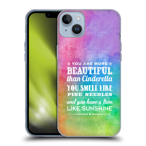 Rachel Caldwell Illustrations You Are More Soft Gel Case for Apple iPhone 14 Plus