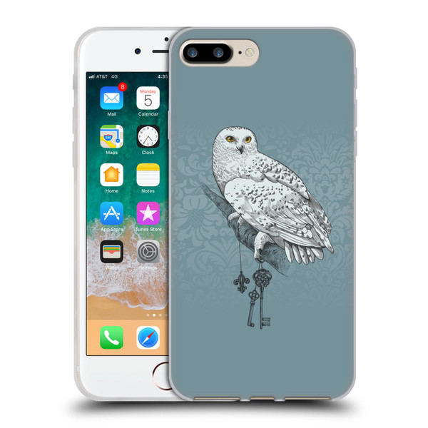 Rachel Caldwell Illustrations Key Holder Soft Gel Case for Apple iPhone 7 Plus / iPhone 8 Plus