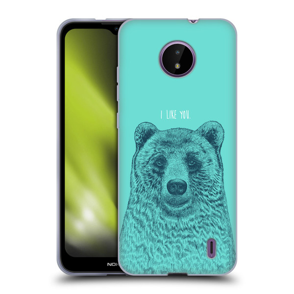 Rachel Caldwell Illustrations Bear Root Soft Gel Case for Nokia C10 / C20