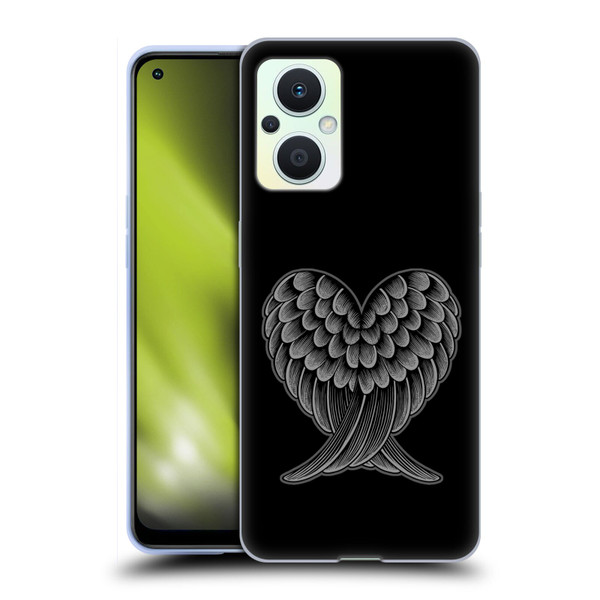 Rachel Caldwell Illustrations Heart Wings Soft Gel Case for OPPO Reno8 Lite