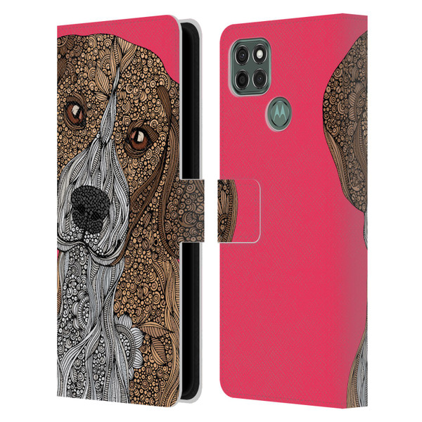 Valentina Dogs Beagle Leather Book Wallet Case Cover For Motorola Moto G9 Power