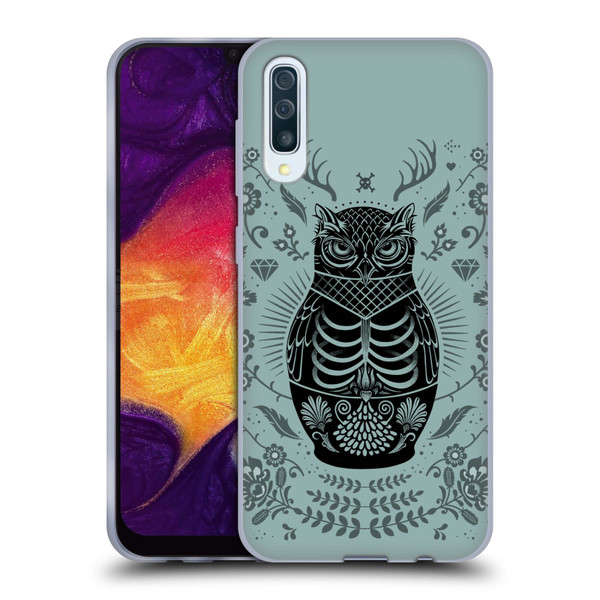 Rachel Caldwell Illustrations Owl Doll Soft Gel Case for Samsung Galaxy A50/A30s (2019)