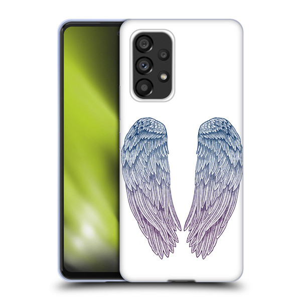 Rachel Caldwell Illustrations Angel Wings Soft Gel Case for Samsung Galaxy A53 5G (2022)