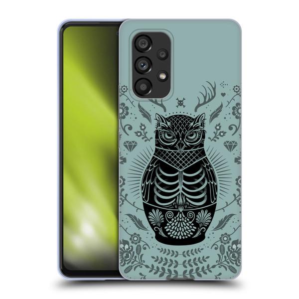 Rachel Caldwell Illustrations Owl Doll Soft Gel Case for Samsung Galaxy A53 5G (2022)