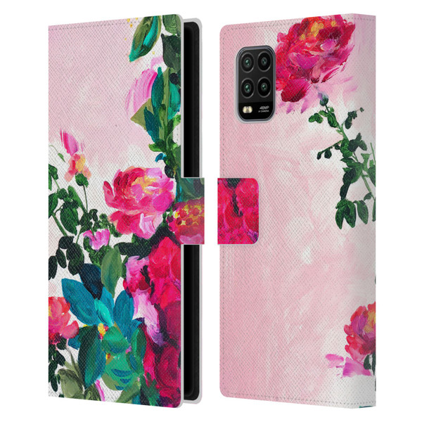 Mai Autumn Floral Garden Rose Leather Book Wallet Case Cover For Xiaomi Mi 10 Lite 5G