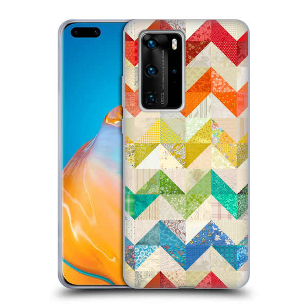 Rachel Caldwell Patterns Zigzag Quilt Soft Gel Case for Huawei P40 Pro / P40 Pro Plus 5G