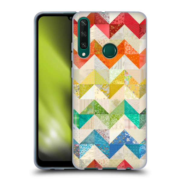 Rachel Caldwell Patterns Zigzag Quilt Soft Gel Case for Huawei Y6p