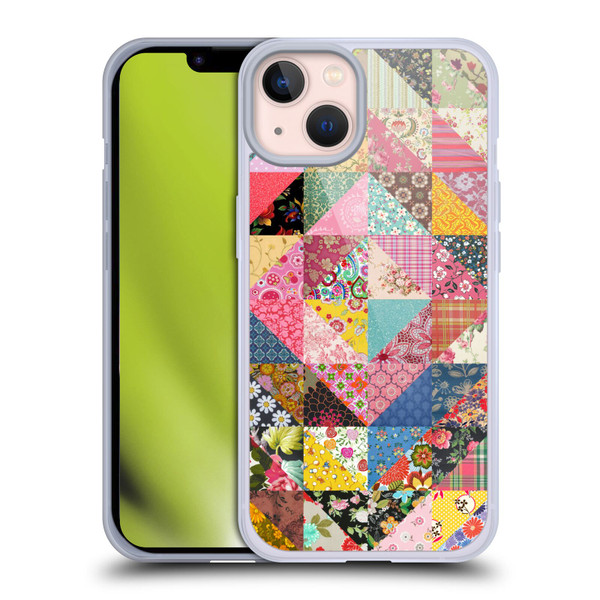 Rachel Caldwell Patterns Quilt Soft Gel Case for Apple iPhone 13