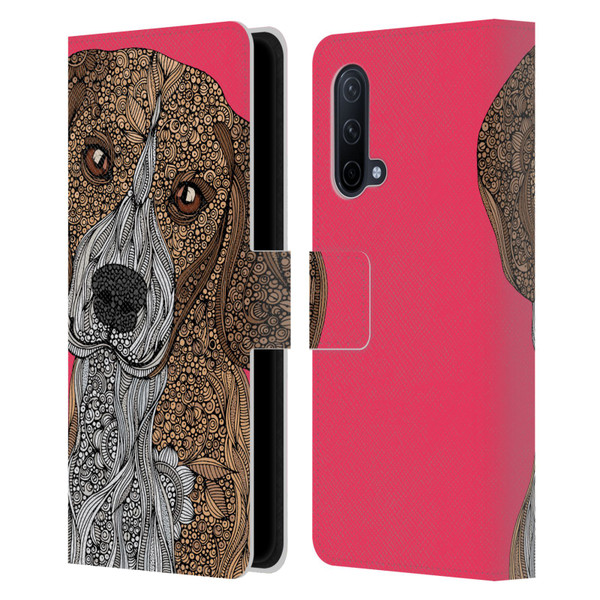 Valentina Dogs Beagle Leather Book Wallet Case Cover For OnePlus Nord CE 5G