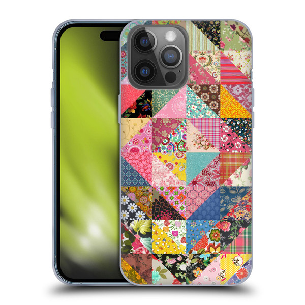Rachel Caldwell Patterns Quilt Soft Gel Case for Apple iPhone 14 Pro Max