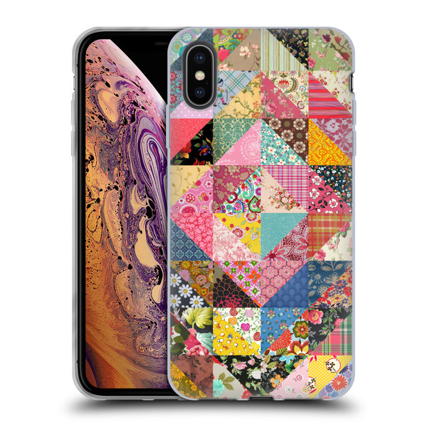 Rachel Caldwell Patterns Quilt Soft Gel Case for Apple iPhone XS Max