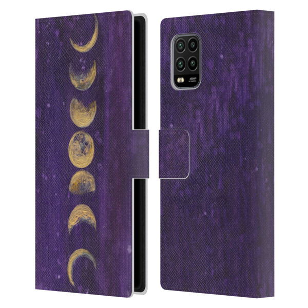 Mai Autumn Space And Sky Moon Phases Leather Book Wallet Case Cover For Xiaomi Mi 10 Lite 5G