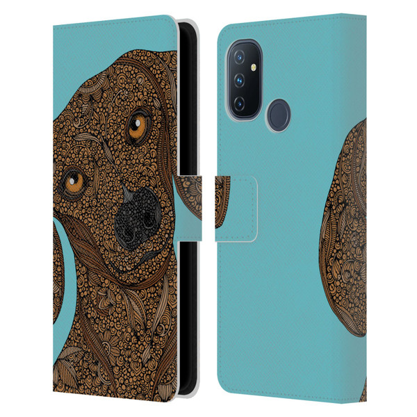 Valentina Dogs Dachshund Leather Book Wallet Case Cover For OnePlus Nord N100
