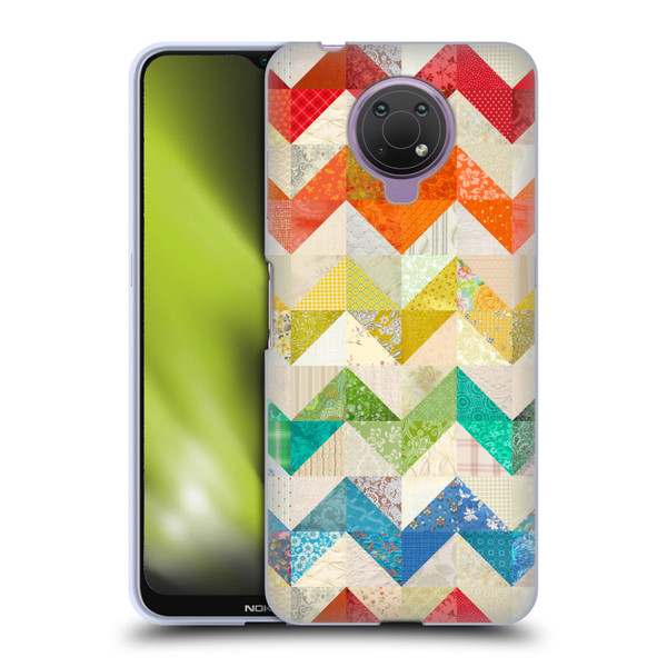 Rachel Caldwell Patterns Zigzag Quilt Soft Gel Case for Nokia G10