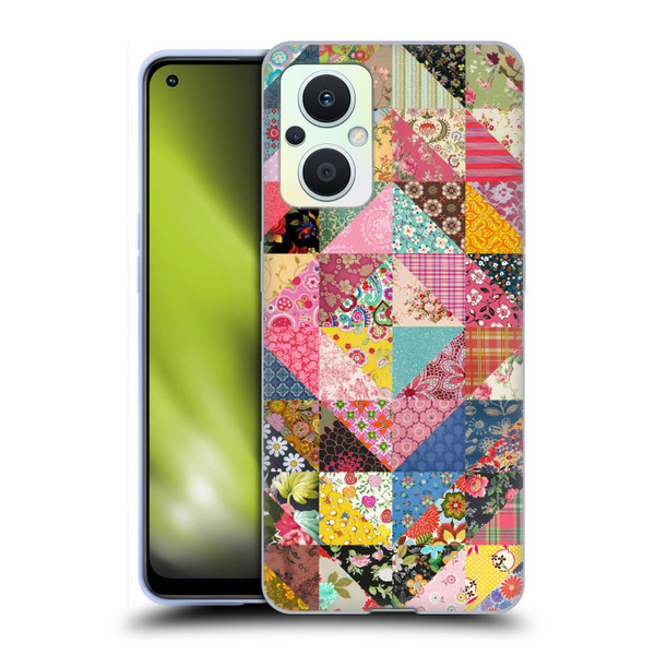 Rachel Caldwell Patterns Quilt Soft Gel Case for OPPO Reno8 Lite