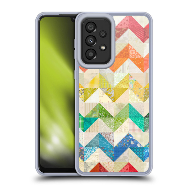 Rachel Caldwell Patterns Zigzag Quilt Soft Gel Case for Samsung Galaxy A33 5G (2022)