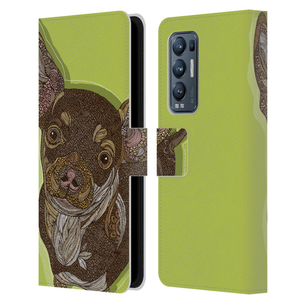 Valentina Dogs Chihuahua Leather Book Wallet Case Cover For OPPO Find X3 Neo / Reno5 Pro+ 5G