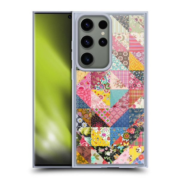 Rachel Caldwell Patterns Quilt Soft Gel Case for Samsung Galaxy S23 Ultra 5G