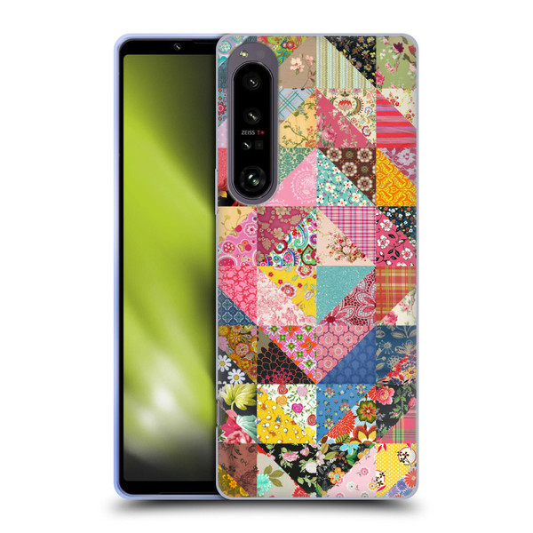 Rachel Caldwell Patterns Quilt Soft Gel Case for Sony Xperia 1 IV