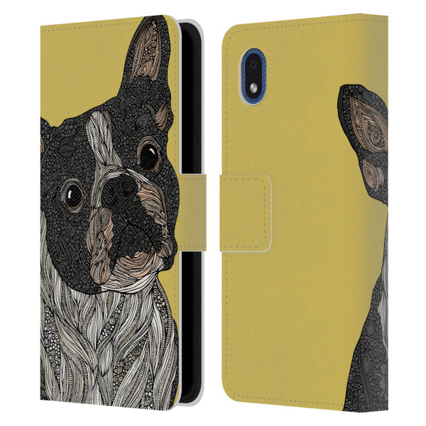 Valentina Dogs French Bulldog Leather Book Wallet Case Cover For Samsung Galaxy A01 Core (2020)
