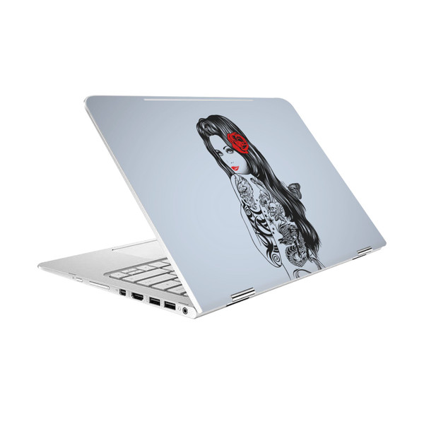 Rachel Caldwell Illustrations Tattoo Girl Vinyl Sticker Skin Decal Cover for HP Spectre Pro X360 G2