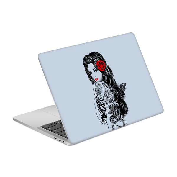 Rachel Caldwell Illustrations Tattoo Girl Vinyl Sticker Skin Decal Cover for Apple MacBook Pro 13" A2338